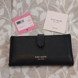 Kate Spade Black Pebbled Leather Wallet. Like New!